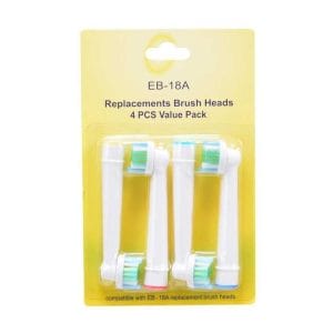 4 pack oral b eb 18a 3d white kompatibla tandborsthuvud 2