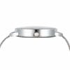 Stilren minimalistisk klocka silver tunnt mesh metall armband armbandsur med stalarmband 4