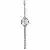 Stilren minimalistisk klocka silver tunnt mesh metall armband armbandsur med stalarmband 6