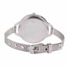 Stilren minimalistisk klocka silver tunnt mesh metall armband armbandsur med stalarmband 7