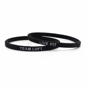 Svart live fit armband fitness traning team lvft lift