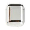 Apple airpods 1 2 skyddsfodral silver metall metallic fodral case skal silvrigt glansigt glansande bling