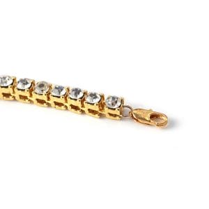 Guld armband kedja zirconia tennis bracelet diamanter bling 2