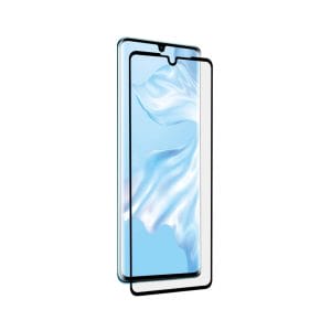 Huawei p30 pro lite heltackande skarmskydd hardat glas med kolfiber displayskydd displayfilm