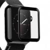 Skarmskydd displayskydd med kolfiber for apple watch 1 2 3 displayfilm iwatch 38 40 42 44 3d curve dam herr 2