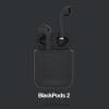 Blackpods inpods12 tradlosa in ear horlurar tws helt tradlosa airpods svart med laddningsfodral bluetooth 5 0 touch