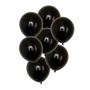 100 pack svarta latexballonger 26cm