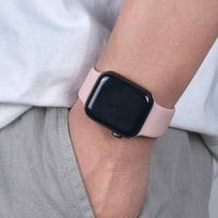 Rosa silikonarmband for apple watch 1 2 3 4 5 klockarmband silikon 4