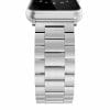 Silver klockarmband for apple watch 1 2 3 4 5 stainless metall rostfritt 4