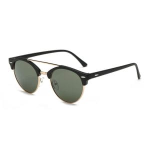Tropical eyewear solglasoegon samed i svart med groent glas sidovy