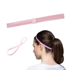 Tunt elastiskt pannband sport harband traning rosa 2