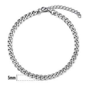 Justerbar-kejsarlank-kedja-armband-kedjearmband-silver-stainless-5mm