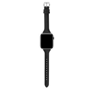 Apple-watch-1-2-3-4-5-6-7-se-42-44-45-laderarmband-smalt-armband-lader-skinn-svart