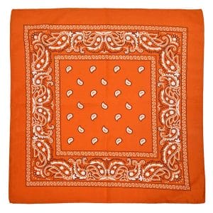 Bandana scarf sjal snusnasduk paisleymonster orange