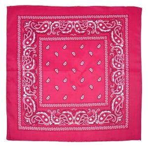 Bandana scarf sjal snusnasduk paisleymonster rosa