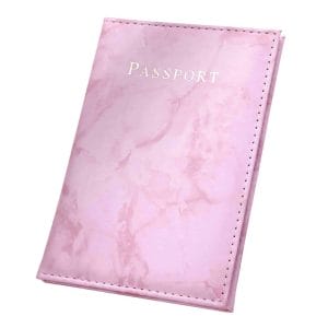 Passfodral passhallare rosa marmor