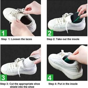 Skydd mot skoveck gangveck pa sneakers skor 4